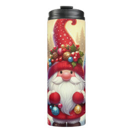 Benutzerdefinierter Weihnachtsmann-Gnom-Weihnachte Thermosbecher