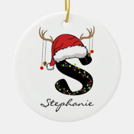 Benutzerdefinierter Weihnachtsmann-Weihnachtsschmu Keramik Ornament