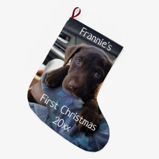 Benutzerdefinierter Welpen-Weihnachtsstrumpf zum e Großer Weihnachtsstrumpf