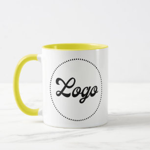 Benutzerdefinierter Werbe-GELBER Combo-Logo-Becher Tasse