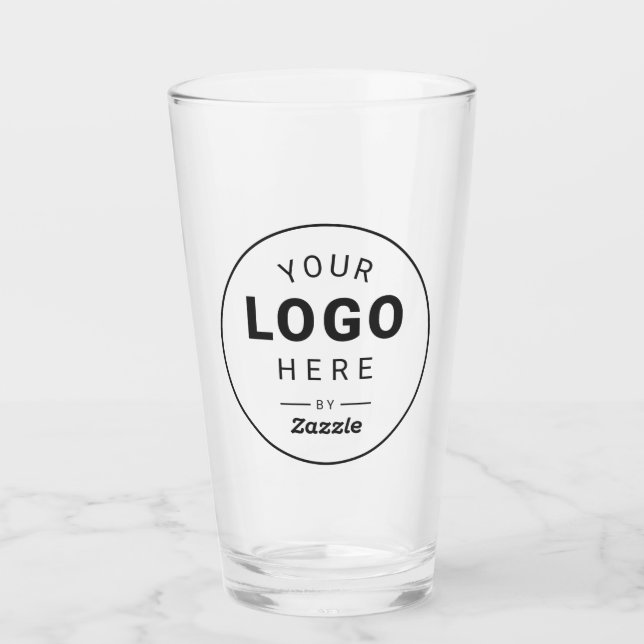 Benutzerdefinierter Werbe-Glastumbler mit Logo Glas (Vorderseite)