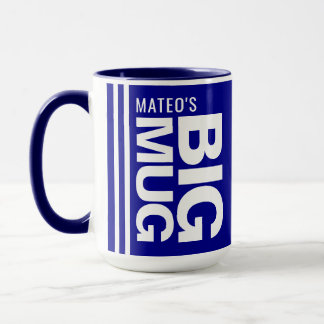 Benutzerdefinierter Werbename & Initiale | Dunkles Tasse