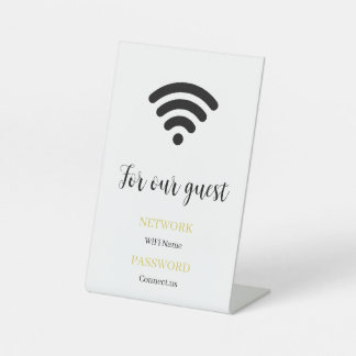 Benutzerdefinierter WiFi-Info-Display-Ständer Mini Sockelschild