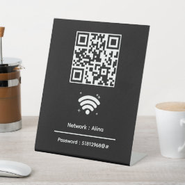 Benutzerdefinierter Wifi-QR-Code | Netzwerkkennwor Sockelschild