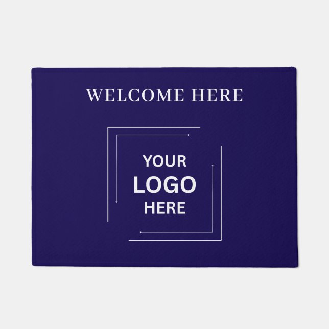 Benutzerdefinierter Willkommens-Logo-Eingangsteppi Fußmatte (Vorderseite)