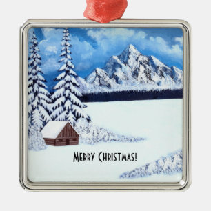Benutzerdefinierter Winter Wonder Weihnachts-Schmu Ornament Aus Metall