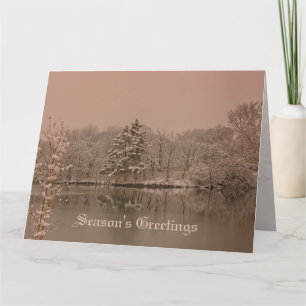 Benutzerdefinierter Winter-Wunderland Vintage-Feie Karte