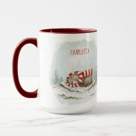 Benutzerdefinierter Winterbär-Becher – Schlafendes Tasse