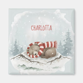 Benutzerdefinierter Winterbär-Magnet Magnet