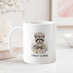 Benutzerdefinierter Woodland-Waschbär-Becher mit N Kaffeetasse