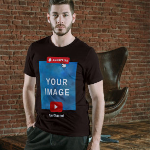 Benutzerdefinierter Youtube-Kanalname Schwarz T-Shirt