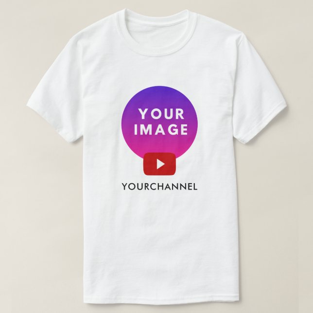 Benutzerdefinierter Youtube-Kanalname T-Shirt (Design vorne)