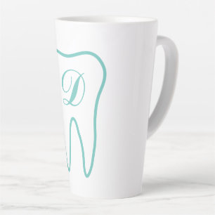 Benutzerdefinierter Zahn-Logo-Lattemug für Zahnärz Milchtasse