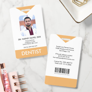 Benutzerdefinierter Zahnarzt Dental Medizinisches Ausweis