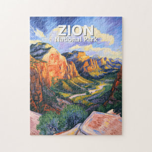 Benutzerdefinierter Zion-Nationalpark Angels Landi Puzzle
