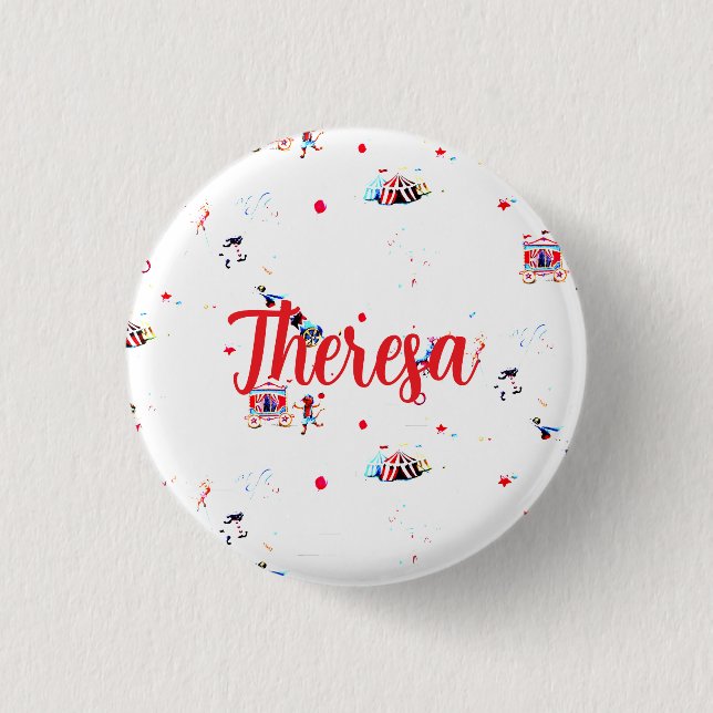 Benutzerdefinierter Zirkus Clown Karneval Button (Vorderseite)