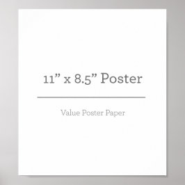 Benutzerdefiniertes 11 x 85-Poster Poster