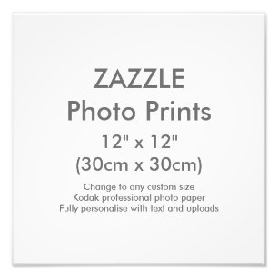Benutzerdefiniertes 12" x 12" Square Foto Druckvor