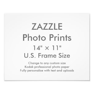 Benutzerdefiniertes 14" × 11" Foto Drucke US-Frame