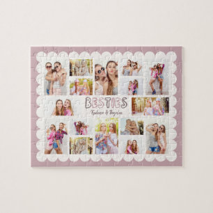 Benutzerdefiniertes 16-Foto-Collage-Besties-Puzzle Puzzle