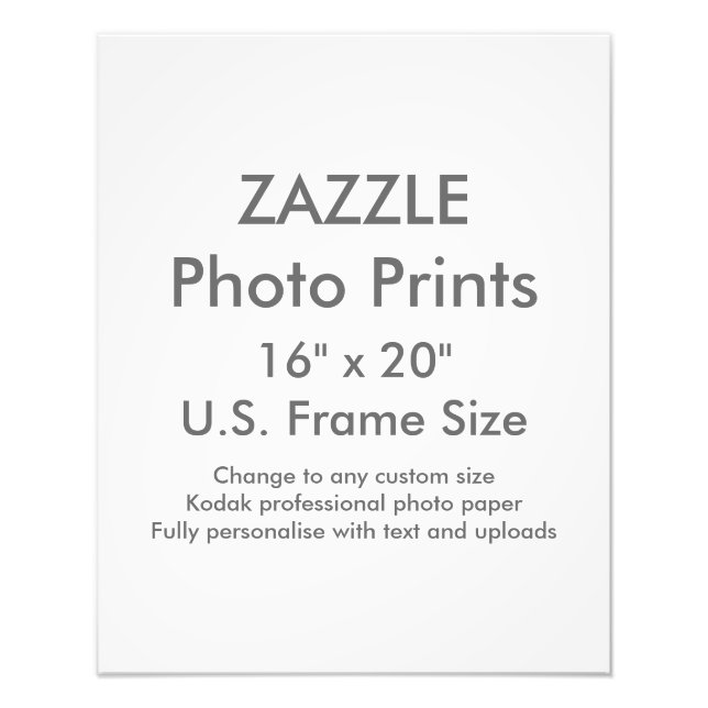 Benutzerdefiniertes 16" x 20" Foto Drucke US-Frame (Vorne)