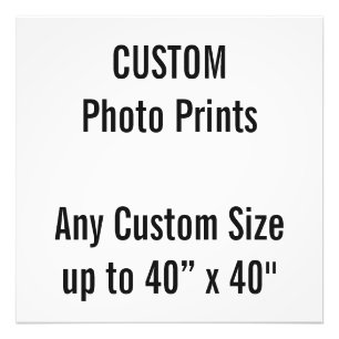 Benutzerdefiniertes 24" x 24" Foto Print (oder ein