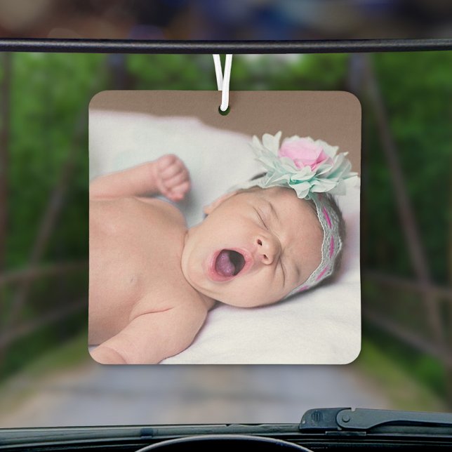 Benutzerdefiniertes 2-Foto DIY Einfache Vorlage Au Autolufterfrischer (Von Creator hochgeladen)