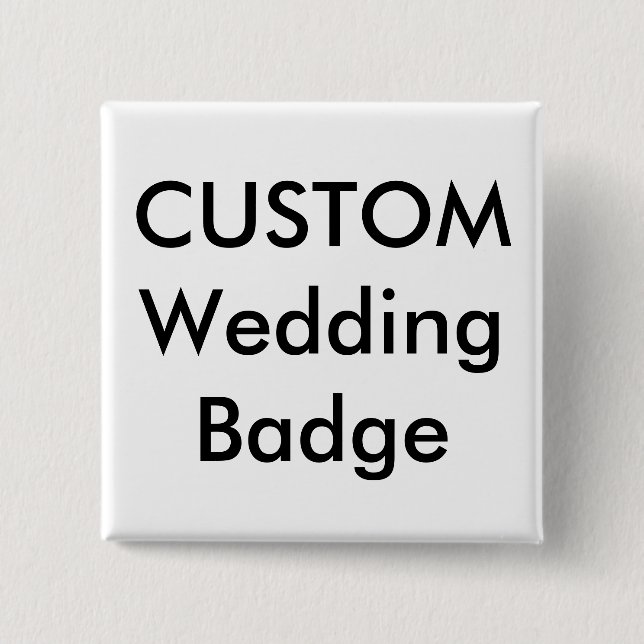 Benutzerdefiniertes 2" Square Abzeichen Button (Vorderseite)