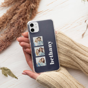 Benutzerdefiniertes 3-Foto- Chunky-Monogramm Dunke Case-Mate iPhone Hülle