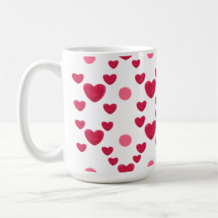 Benutzerdefiniertes 3D-Jelly-Hearts- und Polka-Dot Kaffeetasse