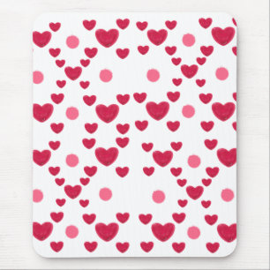 Benutzerdefiniertes 3D-Jelly-Hearts- und Punkte-Mu Mousepad