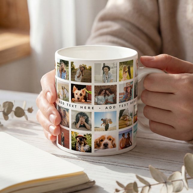 Benutzerdefiniertes 40 x Foto-Collage & Text-Gesch Kaffeetasse (Von Creator hochgeladen)