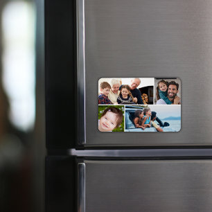 Benutzerdefiniertes 4-Foto-Collage-Bild Magnet