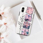 Benutzerdefiniertes 4-Foto-Handgeschriebenes Monog Case-Mate iPhone Hülle<br><div class="desc">Dieses romantische, coole und moderne Gehäuse ist perfekt für jeden, der seinen Liebsten mitbringen möchte. Es enthält vier individuell anpassbare Fotografien. Auf den Fotos sind schwarz umrissene verdrehte Rahmen für eine einzigartige und zeitgenössische Touch. Es zeigt auch einen Ort für einen Monogramm-Namen auf einem einfachen weißen Hintergrund an. Fühlen Sie...</div>