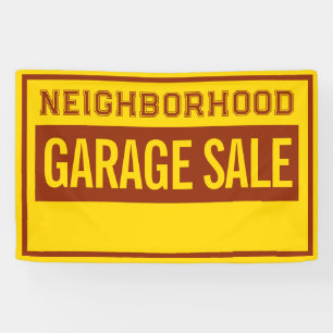 Benutzerdefiniertes 4 ft Garagenverkaufsbanner Banner