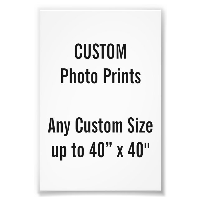 Benutzerdefiniertes 4" x 6" Foto Print (oder belie (Vorne)