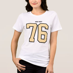 Benutzerdefiniertes 76 Jersey T-Shirt - Oversized Tri-Blend Shirt