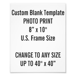 Benutzerdefiniertes 8" × 10" Foto Print (US-Frame-