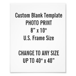Benutzerdefiniertes 8" × 10" Foto Print (US-Frame-