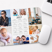 Benutzerdefiniertes 8-Foto-Collage 2027 Kalender-M