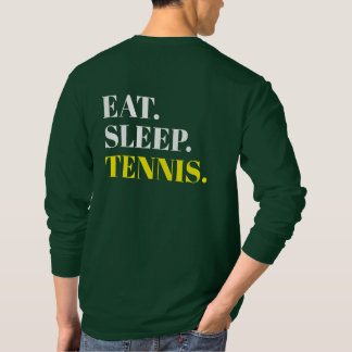 Benutzerdefiniertes Abendschlaftennis Rückenlehne T-Shirt