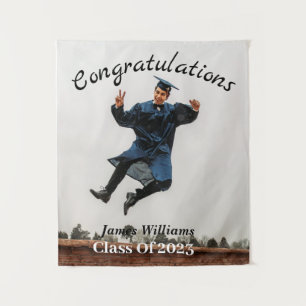 Benutzerdefiniertes Abschluss-Foto Wandteppich