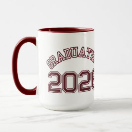 Benutzerdefiniertes Abschlussgeschenk (Rot) Tasse