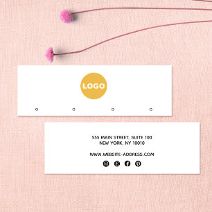 Benutzerdefiniertes Add-Logo 4 Looplatte Ohrenanze Mini Visitenkarte