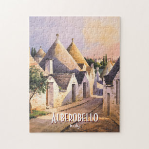 Benutzerdefiniertes Alberobello Trulli Haus Aquare Puzzle