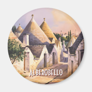 Benutzerdefiniertes Alberobello Trulli Haus Italie Magnet