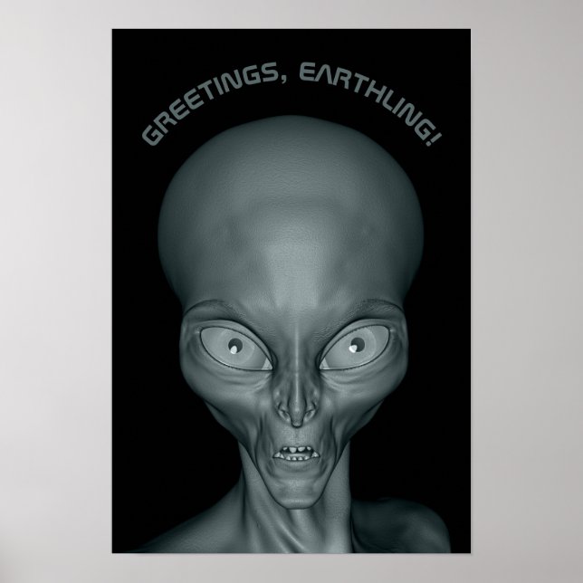 Benutzerdefiniertes Alien-Poster Poster (Vorne)