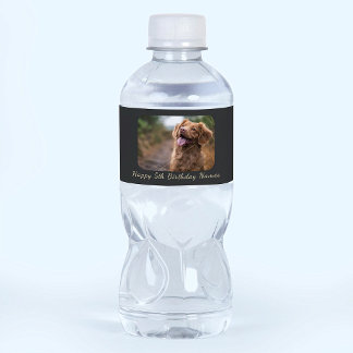 Benutzerdefiniertes Alles Gute zum Geburtstag Haus Wasserflaschenetikett