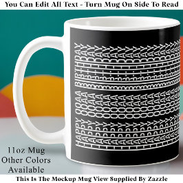 Benutzerdefiniertes Alter Alles Gute zum Geburtsta Kaffeetasse