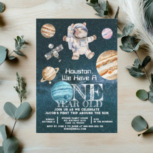 Benutzerdefiniertes Alter Weltraum-Astronaut Gebur Einladung